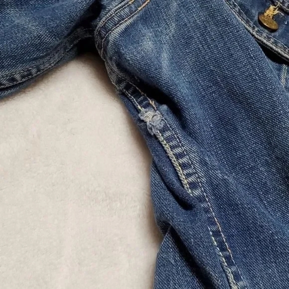 1960s Vintage Lee Sanforized 101-J USA Union Made Distressed Denim Jacket - Picture 7 of 16